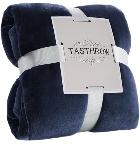 TASTHROW Marina Coperta Pile Blanket 130 x 150 cm | Coperta Plaid Divano Super Morbida per Letto, Divano per Copriletto Accogliente e Spessa per Tutte le Stagioni