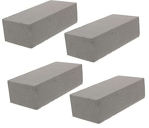 4 bloques de arreglos secos prácticos ladrillos de barro para facilitar la artesanía y decoración para flores artificiales, espuma floral duradera para uso doméstico y eventos