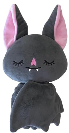 Plüsch-Fledermaus-Spielzeug – 18 Cm Weiches Stofftier Zum Umarmen, Spielzeug-Gothic-Kuschel-Plüschtier, Dekorative Puppe Mit Halloween-Thema | Gruselig Süß Für Kinder Erwachsene Autositz Sofa Bett