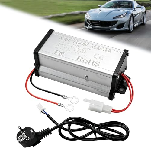 ASOFTY Convertitore di tensione da 220 V a 12 V, adattatore di alimentazione CA/CC, trasformatore di corrente, riscaldamento diesel, alimentatore di rete per riscaldamento a pavimento, per camper