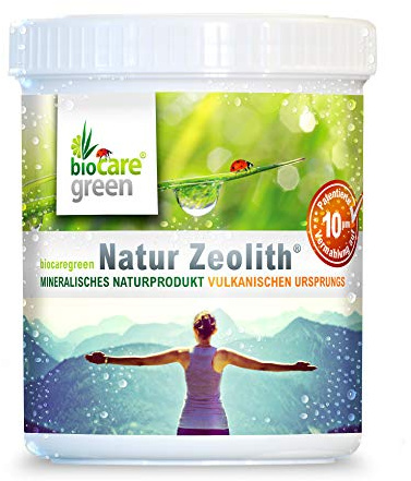 Biocaregreen Natur Zeolith ® 10 µm 250 g | Weltweit patentiertes Vermahlungsverfahren auf garantierte 10 μm | Qualitätsprodukt Made in Germany