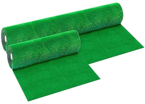 Erba Sintetica drenante 7mm 50 Misure Disponibili in Altezza 1 Metro o 2 Metri Prato Sintetico Alta qualità 100% Made in Italy (2x4 Metri)