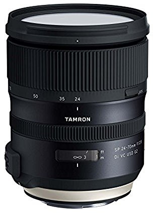 Tamron SP 24–70 mm F/2.8 Di VC USD G2 pour appareils Photo Reflex numériques Canon (Tamron 6 Ans de Garantie américaine) Noir