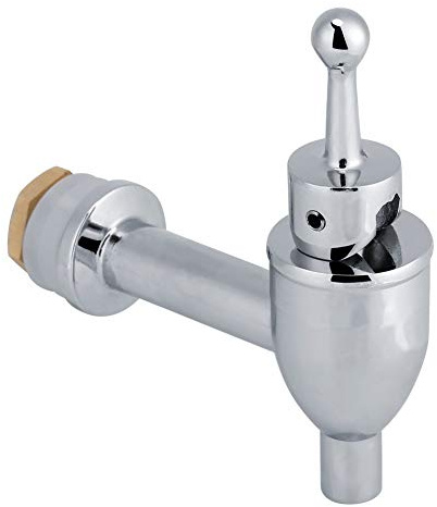 Fdit Grifo de Cerveza para Barril Grifo Dispensador de Vino para Barril Grifo Dispensador de Bebidas(Cromo12mm)