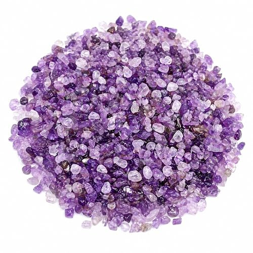 Perlin Amethyst Edelstein Chips 4–8 mm 1000 Stück Naturstein Trommelsteine Ungebohrt Halbedelstein Für Deko Basteln Meditation DIY Schmuck