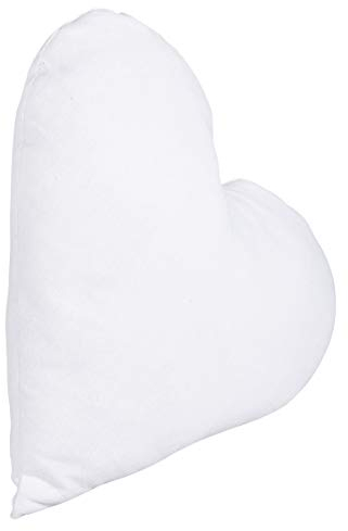 Rayher Hobby Rayher 53964102 Kissenbezug Herz, ca. 30 cm ø, 190g/m², zum Zunähen, , 82% Baumwolle, 15% Viskose, 3% Polyester, Kissenhülle, dicht und fest gewebter Canvas Stoff in Naturweiß