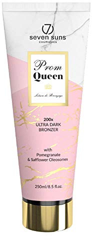 7 Suns Cosmetics Queen Ultra Dark Bronzer Golden Edition, Creme, Dunkel, gold, intensive Hydratation und Nährstoffversorgung, beruhigende und weiche Wirkung, mit antibakteriellen Eigenschaften