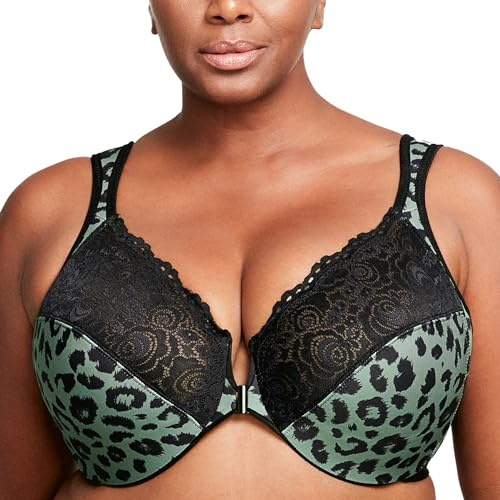 Glamorise Wonderwire Front-Closure Underwire Bra 1245 (Women's & Women's Plus)