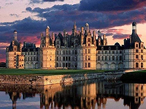 1000-Teiliges Holzpuzzle Chateau De Chambord, Schloss, Loiretal, Frankreich Großes Puzzle-Spiel Für Erwachsene Und Jugendliche