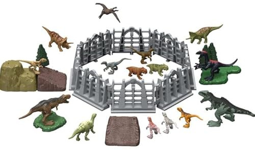 ???(MATTEL) Jurassic World Dominion Minis Mega On-The-Go Dinosaurier-Set HJB16