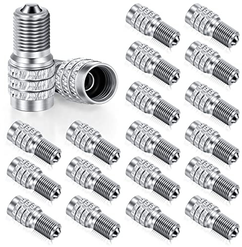 20 Pack Double Seal Valve Stem Cap Inflate Tire Valve Flow Through Tires Air Cap for High Pressure Truck Car RV Semi Bus Tires
