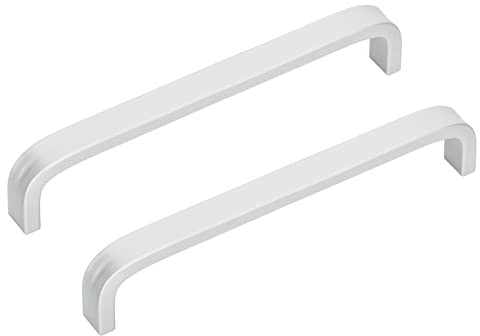 KoKoBin 20 Stück Lochabstand 128mm Silber Edelstahl-Türgriffe für Schubladen, Schränke, Küchen,Möbel, Wohnkultur Möbelgriffe mit Schrauben (20, Bohrlochabstand: 128 mm)