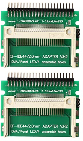 Nicfaky 2X Pin- Laptop 44-Pin Male IDE to Card Adapter