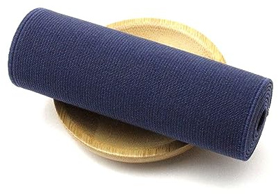 Bandas elásticas suaves de 2 metros y 8/10cm de ancho, banda de goma para ropa, cinturón elástico, accesorios de costura Diy, Azul marino, 8cm
