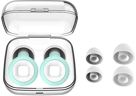 Tapones para la reducción del ruido,Tapones Oidos Ruido Dormir de Silicona,Reduccion de Ruido Media,súper suave y Protección auditiva reutilizable, para dormir y combatir la sensibilidad al ruido