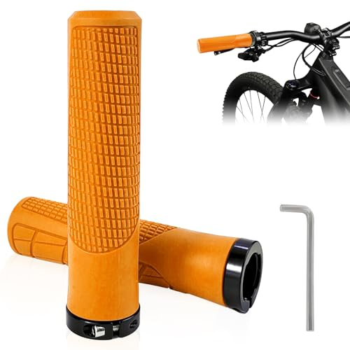 xiaoxiaozhijia Puños de Bicicleta Ergonómico,Manillar de Bici Universal de 22mm,Manillar de Empuñadura para MTB/BMX/Montaña/Bici Plegables/Bicicletas Urbanas/Scooter (Amarillo)