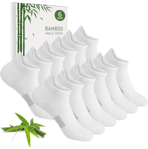 Blu Ninfee Bamboo Trainer Socks Womens 6-8, Ladies Ankle Sports Socks