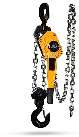 Treuil électrique, Palan à levier, 6m 1T palan multifonctionnel petit outil de levage à chaîne à main 0.75t palan manuel crochet en acier manganèse(0.75t)
