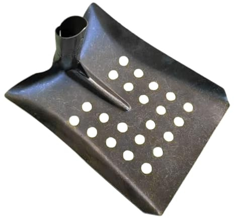 Garneck Pala De Limpieza Agrícola Multifuncional para Estiércol De Aves De Corral y Granja Porcina, Pala Metálica Plana Diseño De Boca Ancha para Facilitar Limpieza y Recolección Granjas