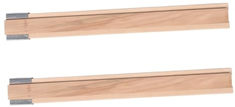 TOBBOMEY 2stücke Schubladenführungen Aus Holz Für Möbel Mittelmontage-gleitplatte Leise Gleitbewegung Installieren Geeignet Für Kommoden Schränke Und Schreibtische