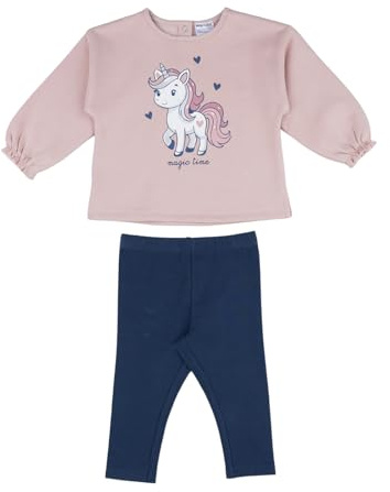 Prénatal, Completo Tuta Neonata Felpata, Leggings Lunghi e Felpa in Morbido Cotone, Abbigliamento Bambina