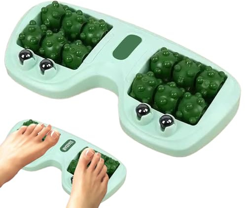 Massaggiatore Piedi | Massaggiatore Doppia Azione per Tessuti Profondi | Attrezzo Portatile di per Podisti Sportivi Uomini Anziani Viaggio