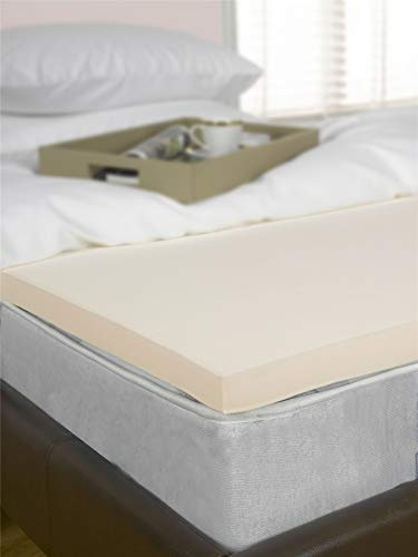 2 (50mm) Emperor Bed Size Memory Foam Mattress Topper, Visco, Orthopaedic, Support, Pain Relief (6ft6, 200cm x 200cm) UK Made By Littens