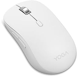 Lenovo Ratón silencioso Bluetooth para Yoga, Ajuste de 3 Niveles dpi, duración de la batería de 36 Meses, Bluetooth 5.3, emparejamiento de 3 Dispositivos, silencioso, Botones programables, Acabado