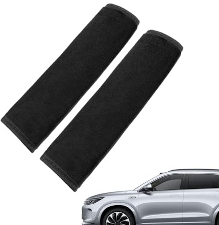 Lpoppcx Cuscinetti Per Cinture Di Sicurezza,Auto Cinture 2 Pezzi Protettivi Estensori - Protettivo ad Alta Elasticità Comodo Sicuro per Viaggio Convalescenza Mastectomia Isterectomia