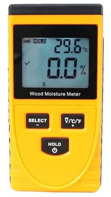 Igrometro, Misuratore di umidità del legno a induzione GM630, tester di umidità e temperatura con display LCD, igrometro