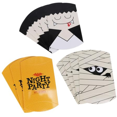 HOLIDYOYO 10 St halloween godisbehållare Personliga godislådor bröllopsdelar lådor favoritlådor Halloween Party Favor -lådor godislådor Godisbehandlingslådor