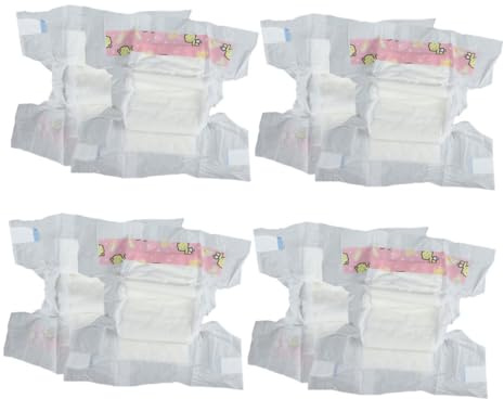 FUNOMOCYA 8 pezzi Pannolini Mini Ragazzo Ragazza Biancheria Intima Morbida per Bambole Realistiche Accessori Versatili per Giochi Educativi Casa e Asilo Resistente e Riutilizzabile
