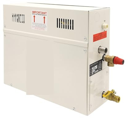 Sauna-Dampfgarer, 9KW Dampfgenerator for Dusche 380V Heimdampfmaschine, Saunaausrüstung Saunabad SPA Dampfdusche mit digitaler Steuerung fürs Badezimmer(380V)