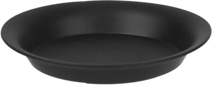 ZKALQECNF Portici Sottovaso Rotondo for Piante, Vassoio in plastica for Giardino, Decorazione for la casa, 3 Pezzi Interni(Nero,Piccolo)
