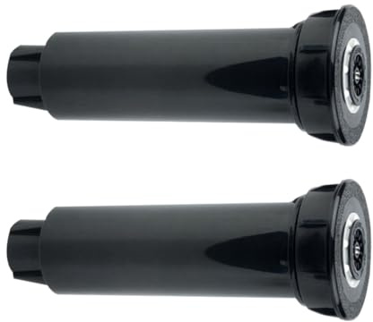 Healifty Lot de 2 Arroseurs Rétractables en Abs pour Pelouse, Dispositif D'irrigation Automatique Enterré Noir 4/10, Arroseur Rotatif Contrôlable pour Jardin, Gazon et Parterres de Fleurs