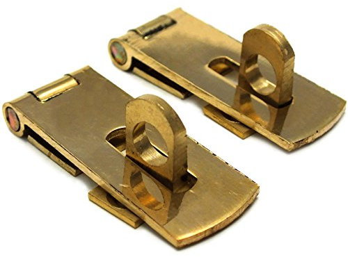 White Hinge Limited 2X Solid Brass 38mm Hasp & Staple