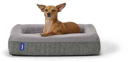 Casper Dog Bed, Plush Memory Foam, Large, Gray