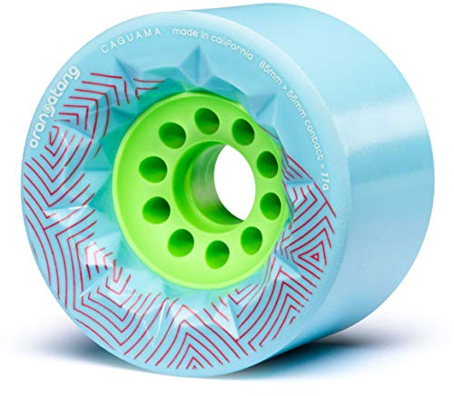 OUZIGRT Orangatang Caguama 85 mm Longboard Wheels for Cruising, DIY Electric Skateboards, Eboards (Set of 4)