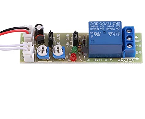 Verzögerungsrelais DC 12V Einstellbare LED-Anzeige Timer-Relaismodul 0-60min Automation Schaltmoduls für Zeitrelais