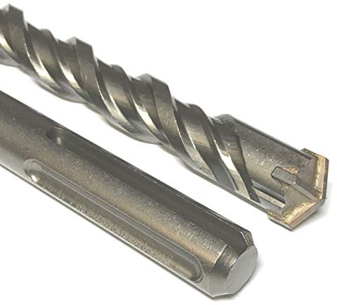 Rennie Tool - 16mm x 280mm Long SDS Max Drill Bit With Cross Tip Design | For Concrete, Stone, Masonry, Brick, Granite Etc. Tungsten Carbide Tip With Double Spiral Flute Hammer Masonry Drill Bit