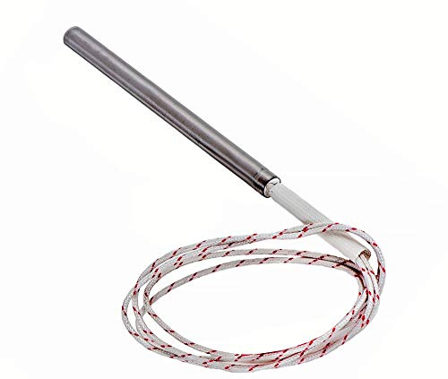 DOJA Barcelona Pellet Stove Igniter Industrial Grade & Pellet Stove Resistance Element 12.5mm Diameter x 180mm Length 300W 220V Hot Rod Ignition Heating Tube Burner Firestarters Fireplace Accessories