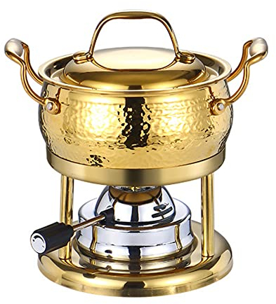 KELUNIS Acciaio Inossidabile Chafing Dish Buffet Set, Catering Warmer Set con Supporto Carburante e Coperchio per Feste, cene, Catering, Buffet e Matrimoni/Golden