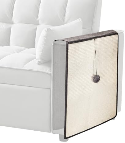 Nobleza Katzen Kratzmatte Kratzschutz Sofa, Sisal Kratzteppich für Katze, Sessel Couch Katzenkratzmatte, Linke und rechte Armlehnen können verwendet Werden