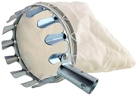GZWY Obstpflücker Apfelpflücker, Edelstahl Obstpflücker für Kirschen mit Baumwollbeutel, Obstgreifer Einfach zu Montieren, Kirschpflücker, Pflaumenpflücker