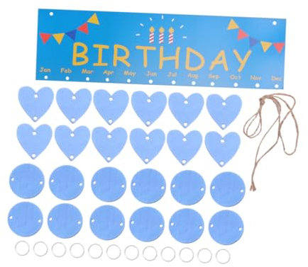 HAPINARY Geburtstagskalender Aus Holz Zum Aufhängen Diy-kalender Für Familienfreunde Kalender-erinnerungstafel Heimdekoration