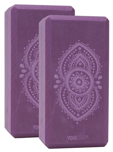 Yogablock Yogiblock® Basic - Art Collection - Ajna Chakra - Aubergine - 2er-set