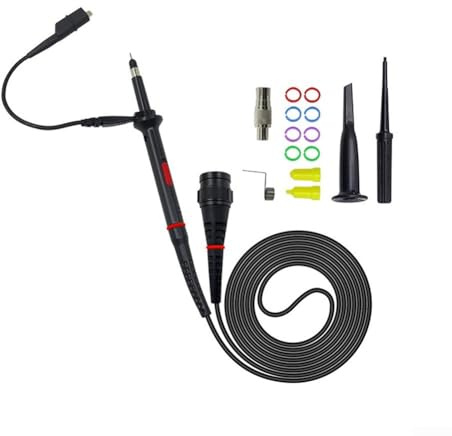 Juego de sondas de osciloscopio, sonda de osciloscopio P7300 X1/X10 de 300 MHz, capacitancia ajustable para osciloscopios digitales, virtuales y manuales