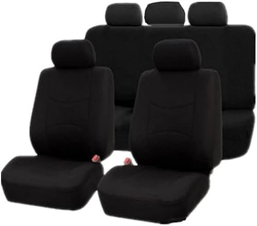 PKFNKJ AutoSitzbezug Sets für Buick Lacrosse 1.Generation 2004-2008, Allwetter rutschfest Verschleißfest Atmungsaktiv Schonbezug Sitzkissenschutz,A/Black