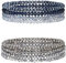 GUTERTOP 8 Stück Kristall Armband Damen Perlen, Boho Perlenarmband Damen, Mehrschichtiges Steine perlenarmbänder für Partner