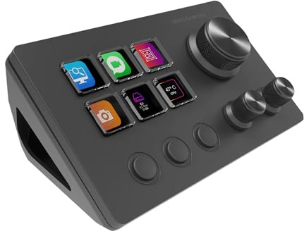 Mars Gaming MSD-Two Control Deck Compacto 6 Teclas LCD Negro